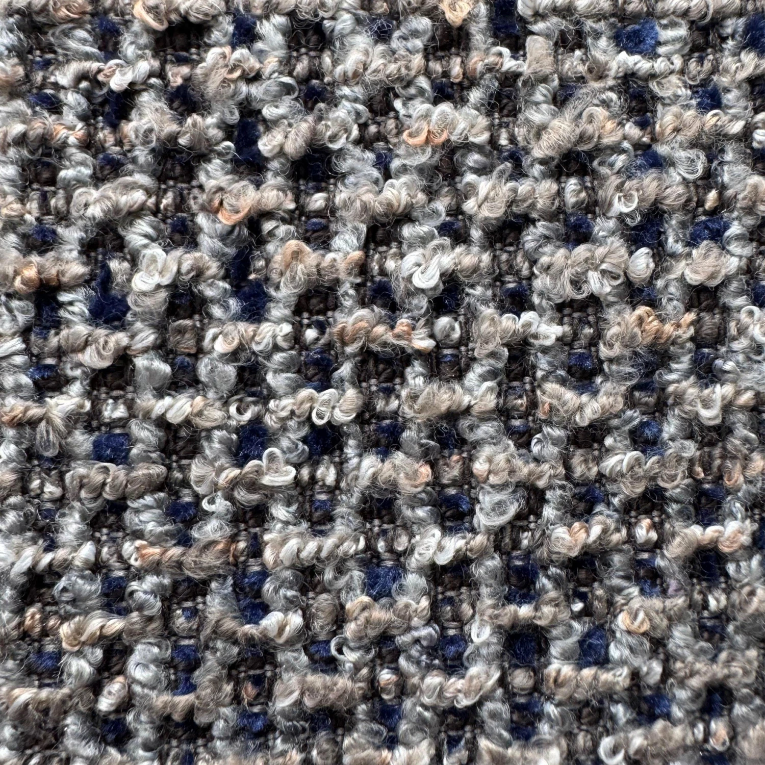 Greenwich Grey & Blue Textured Fabric And Grey Faux Leather Seat Dining Chair 11 Greenwich Grey & Blue Textured Fabric And Grey Faux Leather Seat Dining Chair - Image 11