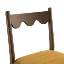 Ludlow Set Of 2 Dining Chairs, Spiced Honey Chenille | Silver Oak -Daals Store DCH 240 SILK FENNCHEN 2P detail1