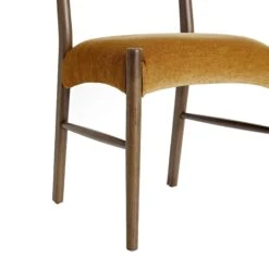 Ludlow Set Of 2 Dining Chairs, Spiced Honey Chenille | Silver Oak -Daals Store DCH 240 SILK FENNCHEN 2P detail4