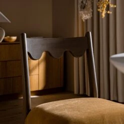 Ludlow Set Of 2 Dining Chairs, Spiced Honey Chenille | Silver Oak -Daals Store DCH 240 SILK FENNCHEN 2P scene3