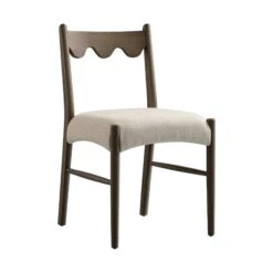 Ludlow Set Of 2 Dining Chairs, Oatmeal Fabric | Silver Oak Frame 24 Ludlow Set Of 2 Dining Chairs, Oatmeal Fabric | Silver Oak Frame -Daals Store DCH 240 SILK OATFAB 2P WB2