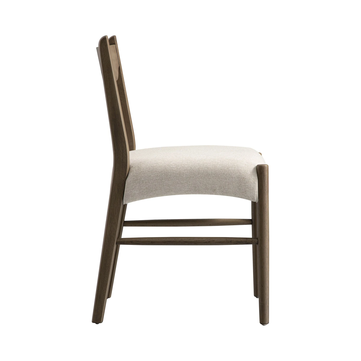 Ludlow Set Of 2 Dining Chairs, Oatmeal Fabric | Silver Oak Frame 11 Ludlow Set Of 2 Dining Chairs, Oatmeal Fabric | Silver Oak Frame - Image 11