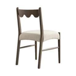 Ludlow Set Of 2 Dining Chairs, Oatmeal Fabric | Silver Oak Frame 28 Ludlow Set Of 2 Dining Chairs, Oatmeal Fabric | Silver Oak Frame -Daals Store DCH 240 SILK OATFAB 2P WB5