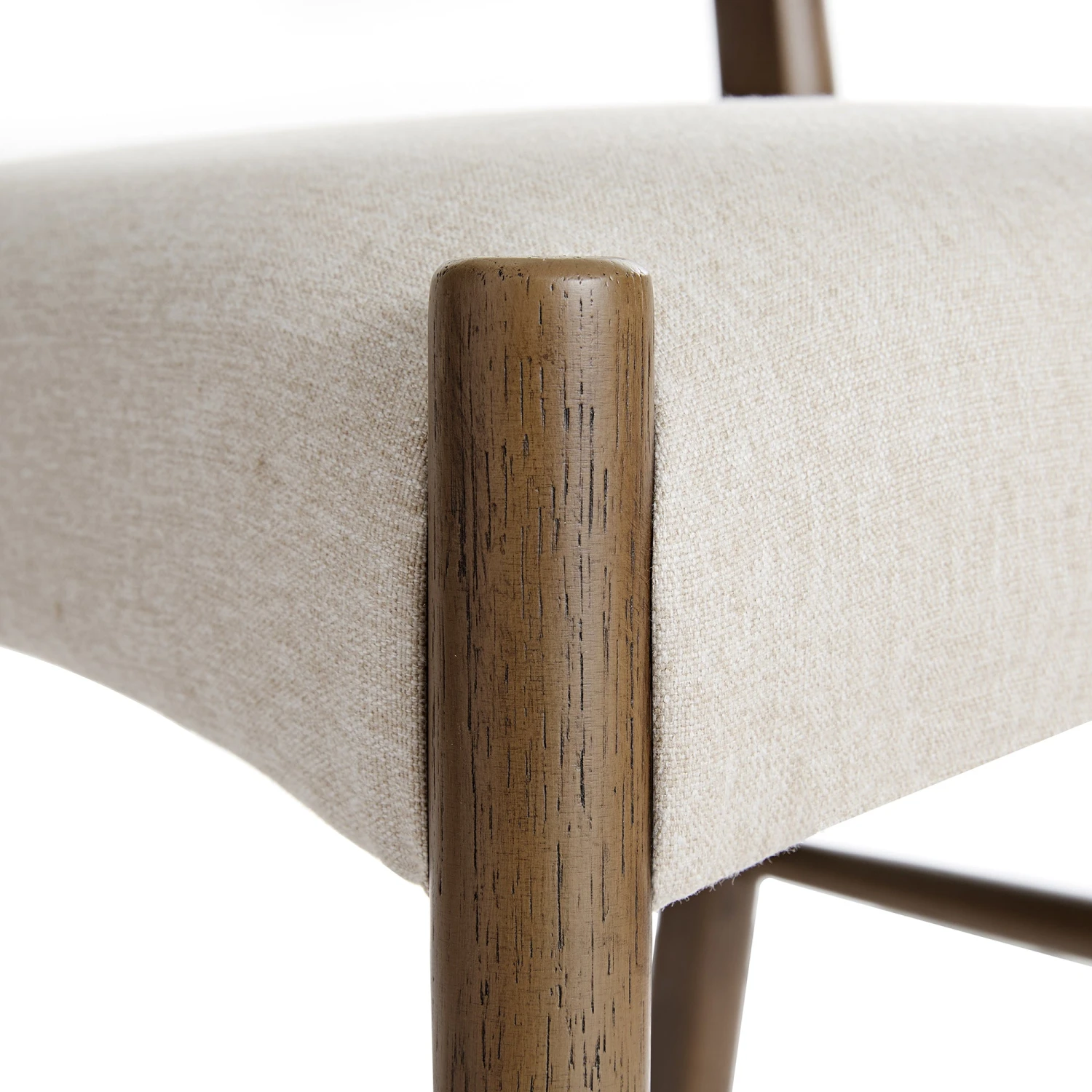 Ludlow Set Of 2 Dining Chairs, Oatmeal Fabric | Silver Oak Frame 17 Ludlow Set Of 2 Dining Chairs, Oatmeal Fabric | Silver Oak Frame - Image 17