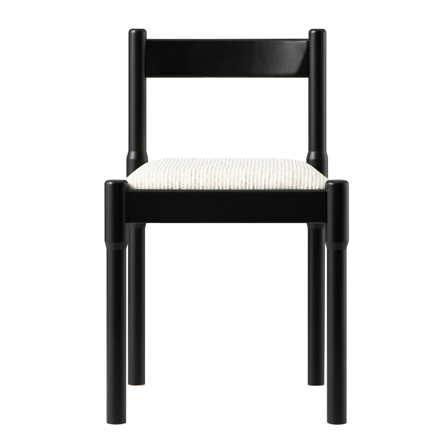 Minley 2-in-1 Solid Beech Dining Chair in Black Matte β Interchangeable Beige Boucle & Woven Cord Seat 5 Minley 2-in-1 Solid Beech Dining Chair in Black Matte β Interchangeable Beige Boucle & Woven Cord Seat - Image 5