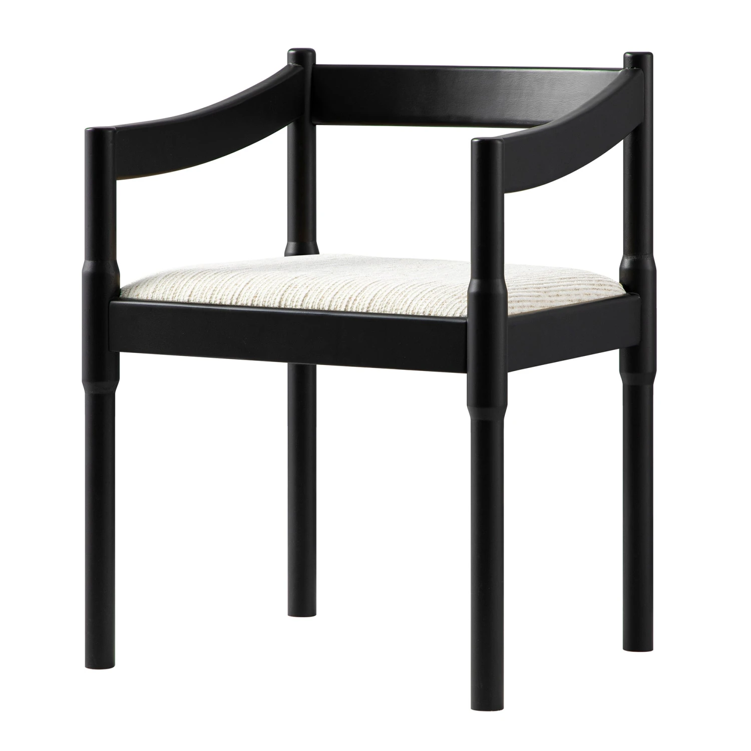 Minley 2-in-1 Carver Chair, Black Matte 11 Minley 2-in-1 Carver Chair, Black Matte - Image 11