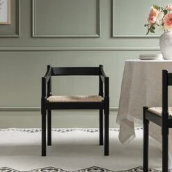 Minley 2-in-1 Carver Chair, Black Matte 25 Minley 2-in-1 Carver Chair, Black Matte -Daals Store DCH 242 BLACK MAT scene5