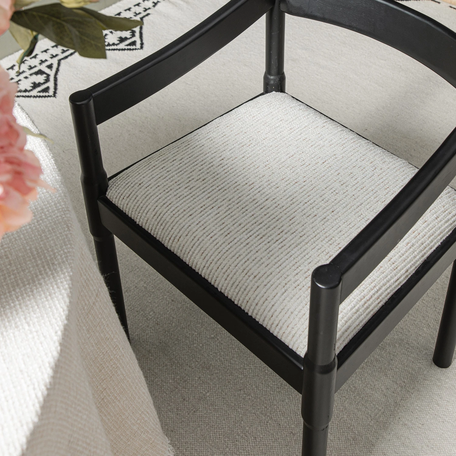 Minley 2-in-1 Carver Chair, Black Matte 7 Minley 2-in-1 Carver Chair, Black Matte - Image 7