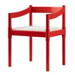 Minley 2-in-1 Carver Chair, Red High Gloss -Daals Store DCH 242 RED GLOS WB1