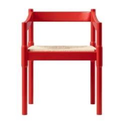 Minley 2-in-1 Carver Chair, Red High Gloss -Daals Store DCH 242 RED GLOS WB5