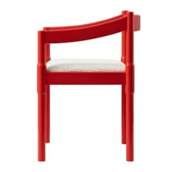 Minley 2-in-1 Carver Chair, Red High Gloss -Daals Store DCH 242 RED GLOS WB6