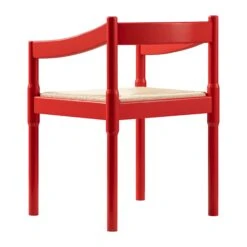 Minley 2-in-1 Carver Chair, Red High Gloss -Daals Store DCH 242 RED GLOS WB9