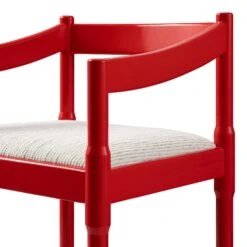 Minley 2-in-1 Carver Chair, Red High Gloss -Daals Store DCH 242 RED GLOS detail1