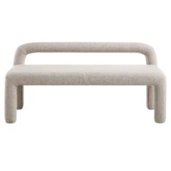 Libby Light Taupe Boucle 3 Seater Dining Bench -Daals Store DCH 4320 TAUPE BOUCLE WB2