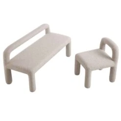 Libby Light Taupe Boucle 3 Seater Dining Bench -Daals Store DCH 4320 TAUPE BOUCLE group WB