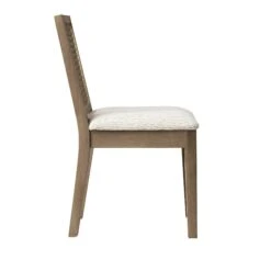 Hemingford Set Of 2 Beige Textured Fabric Bobbin Spindle Washed Oak Dining Chairs 20 Hemingford Set Of 2 Beige Textured Fabric Bobbin Spindle Washed Oak Dining Chairs -Daals Store DCH 511 BEIGEWOV WASH 2P WB5