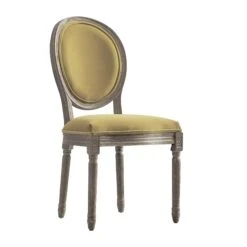 Lainston Set Of 2 Classic Weathered Oak Dining Chairs, Fudge Velvet -Daals Store DCH 88 FUDGEVEL WTH 2P WB3