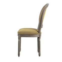 Lainston Set Of 2 Classic Weathered Oak Dining Chairs, Fudge Velvet -Daals Store DCH 88 FUDGEVEL WTH 2P WB6