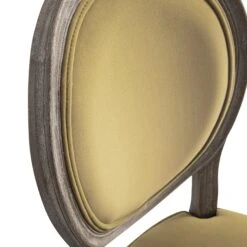 Lainston Set Of 2 Classic Weathered Oak Dining Chairs, Fudge Velvet -Daals Store DCH 88 FUDGEVEL WTH 2P detail1