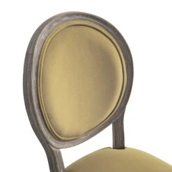 Lainston Set Of 2 Classic Weathered Oak Dining Chairs, Fudge Velvet -Daals Store DCH 88 FUDGEVEL WTH 2P detail2