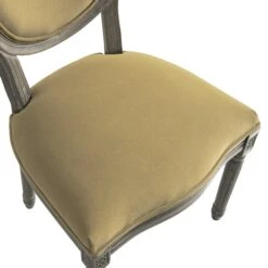 Lainston Set Of 2 Classic Weathered Oak Dining Chairs, Fudge Velvet -Daals Store DCH 88 FUDGEVEL WTH 2P detail3