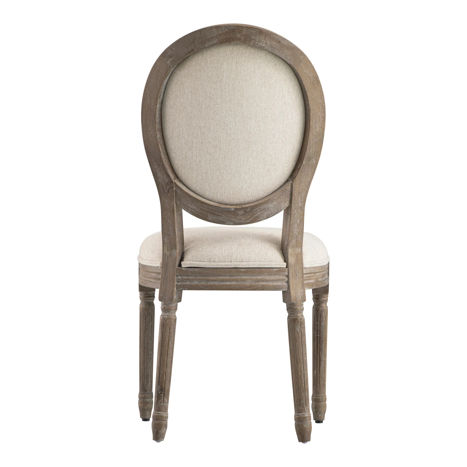 Lainston Set Of 2 Classic Weathered Oak Dining Chairs, Oatmeal Brushed Fabric 13 Lainston Set Of 2 Classic Weathered Oak Dining Chairs, Oatmeal Brushed Fabric - Image 13