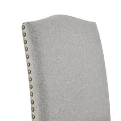 Draycott Set Of 2 Grey Fabric Dining Chairs 17 Draycott Set Of 2 Grey Fabric Dining Chairs -Daals Store DCH LW8113 GREYFAB 2P detail1