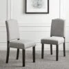 Draycott Set Of 2 Grey Fabric Dining Chairs 35 Draycott Set Of 2 Grey Fabric Dining Chairs -Daals Store DCH LW8113 GREYFAB 2P main