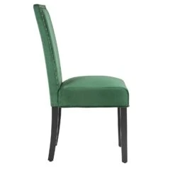 Maidwell Set Of 2 Green Velvet Dining Chairs -Daals Store DCH LW8116 GREENVEL 2P WB4