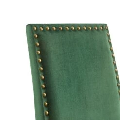 Maidwell Set Of 2 Green Velvet Dining Chairs -Daals Store DCH LW8116 GREENVEL 2P detail1