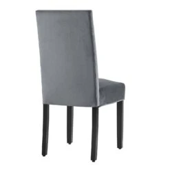 Maidwell Set Of 2 Grey Velvet Dining Chairs 16 Maidwell Set Of 2 Grey Velvet Dining Chairs -Daals Store DCH LW8116 GREYVEL 2P WB5