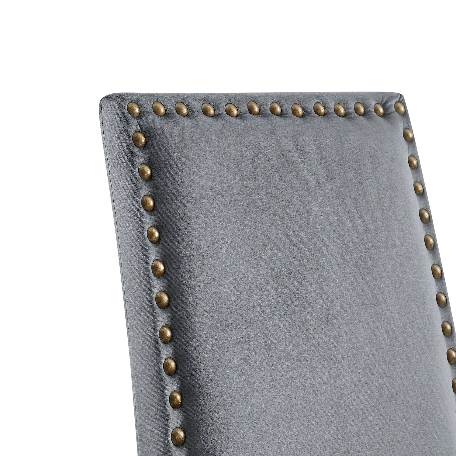 Maidwell Set Of 2 Grey Velvet Dining Chairs 8 Maidwell Set Of 2 Grey Velvet Dining Chairs - Image 8