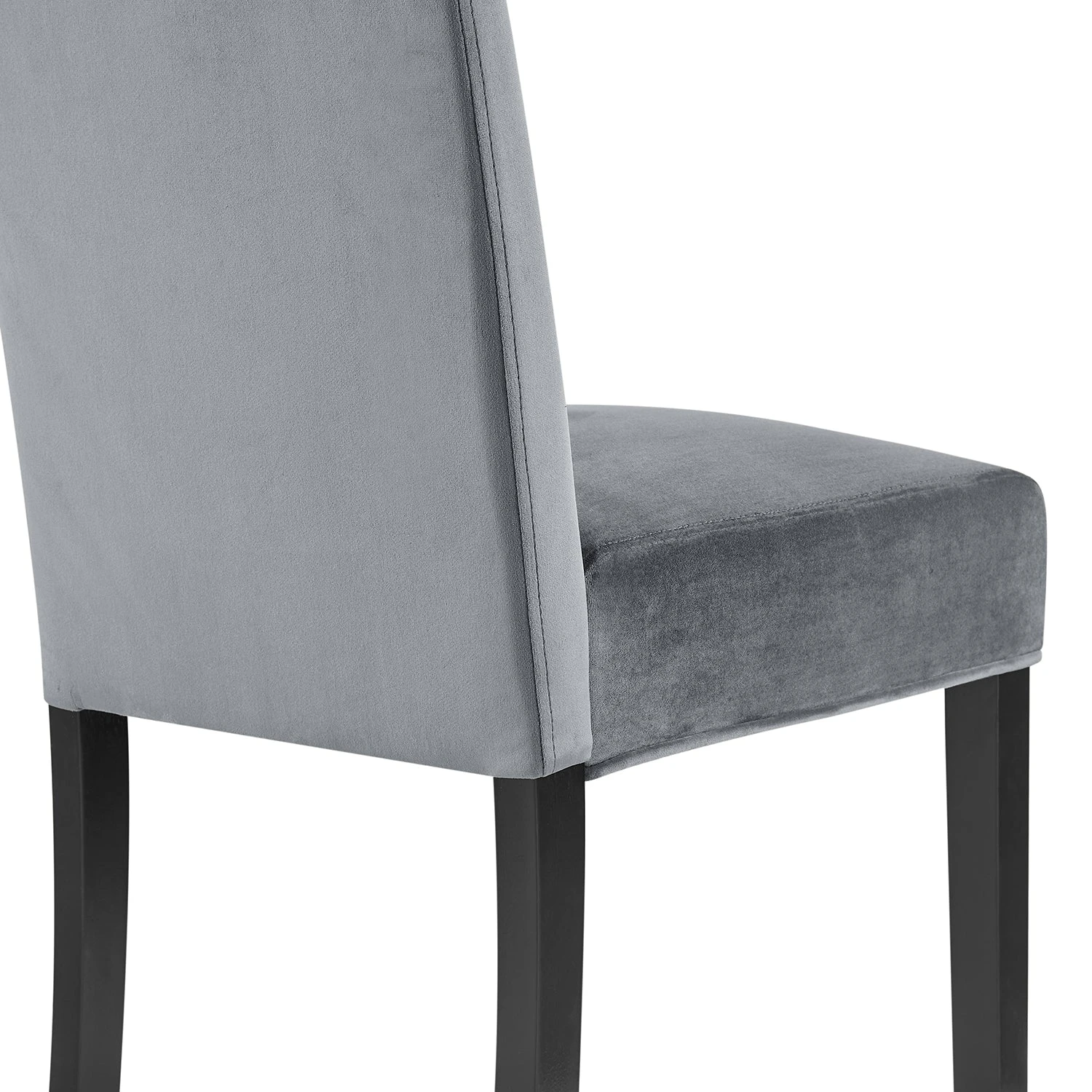 Maidwell Set Of 2 Grey Velvet Dining Chairs 10 Maidwell Set Of 2 Grey Velvet Dining Chairs - Image 10
