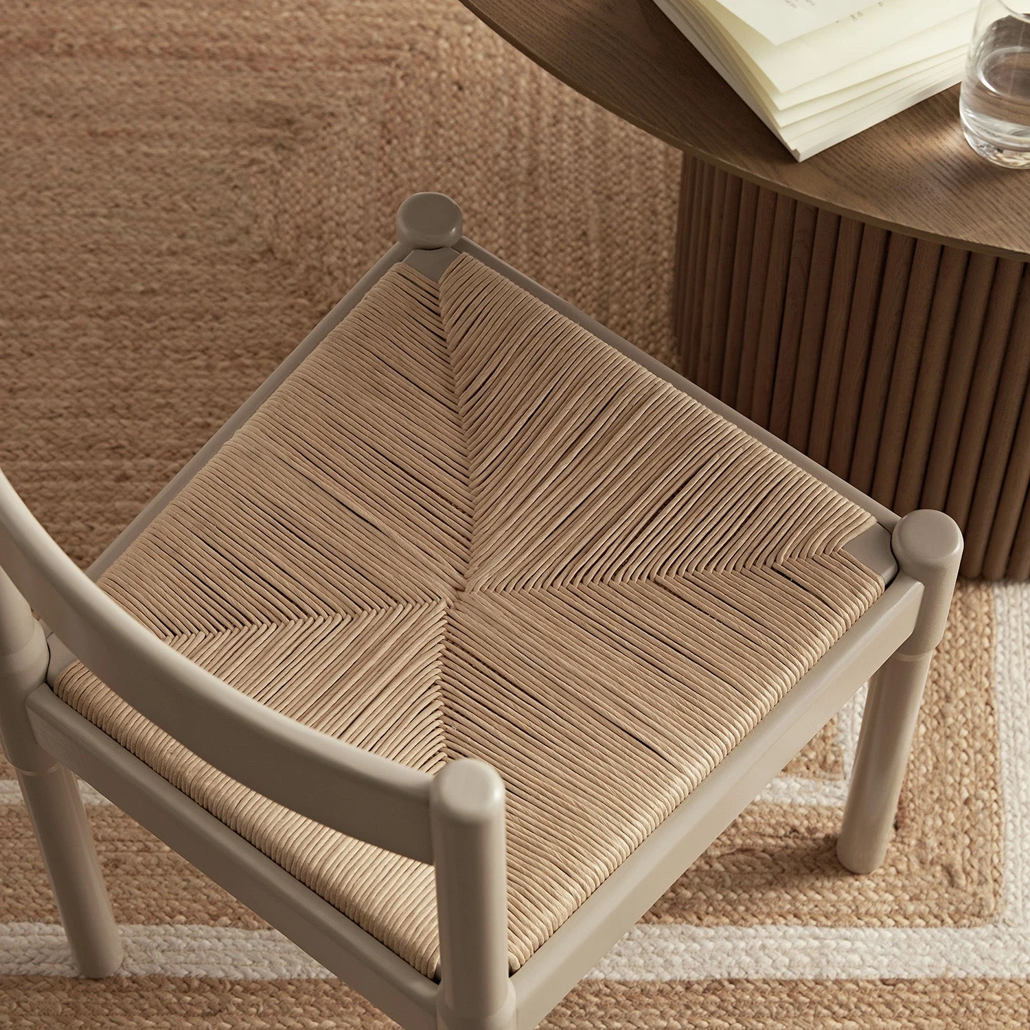 Minley 2-in-1 Dining Chair, Light Taupe High Gloss 4 Minley 2-in-1 Dining Chair, Light Taupe High Gloss - Image 4