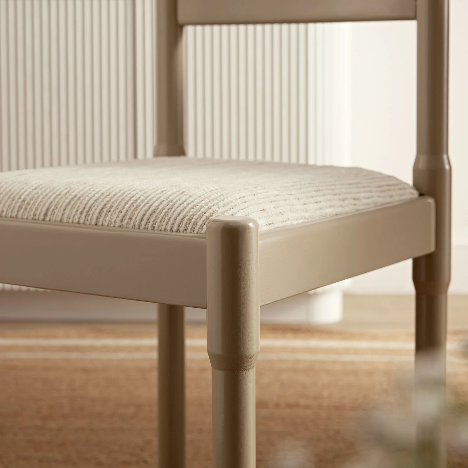 Minley 2-in-1 Dining Chair, Light Taupe High Gloss 5 Minley 2-in-1 Dining Chair, Light Taupe High Gloss - Image 5