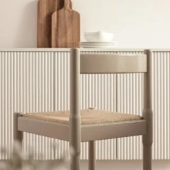 Minley 2-in-1 Dining Chair, Light Taupe High Gloss 25 Minley 2-in-1 Dining Chair, Light Taupe High Gloss -Daals Store DHC 241 TAUPE GLOS scene5