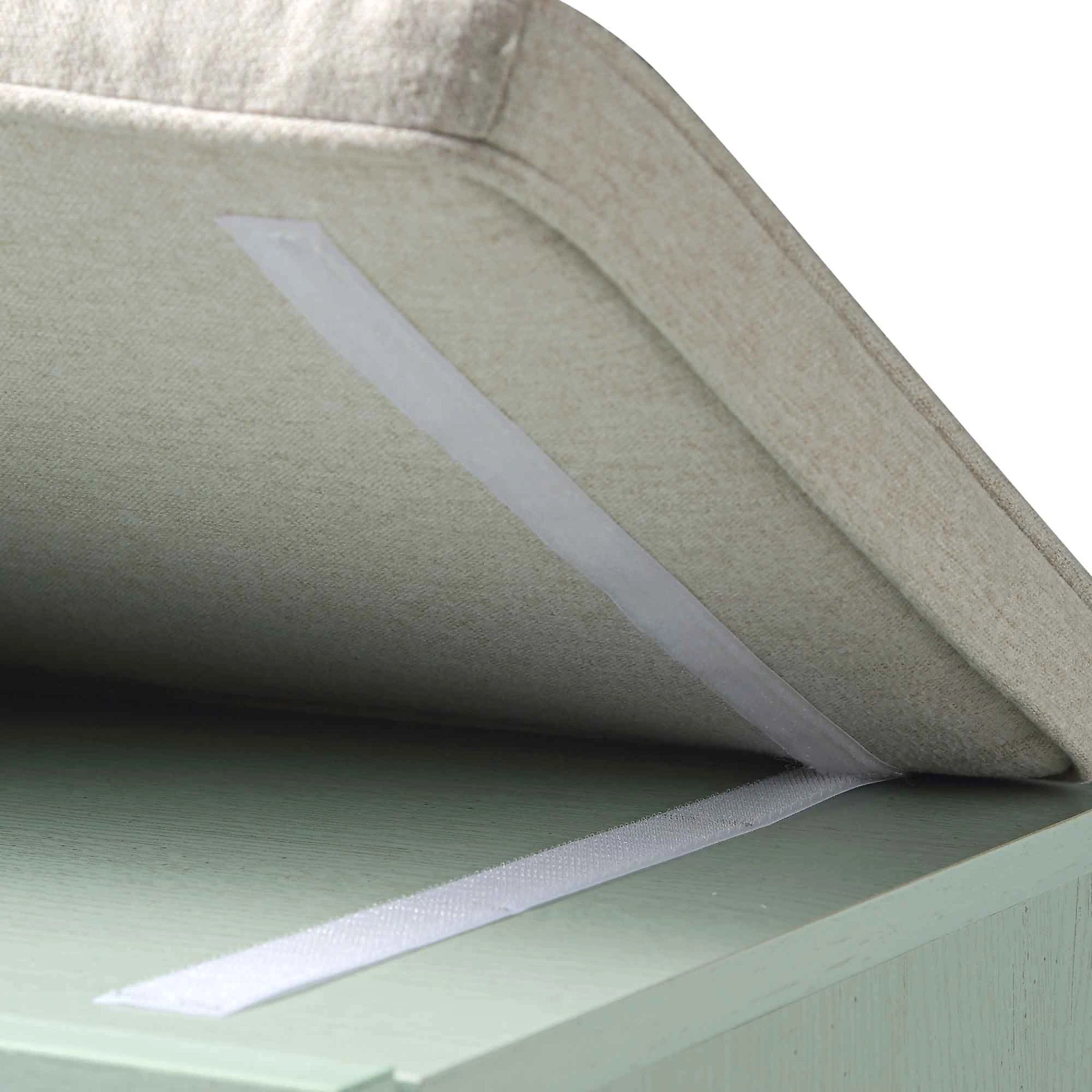 Frances Woven Rattan Storage Bench With Cushion, Mint 14 Frances Woven Rattan Storage Bench With Cushion, Mint - Image 14