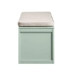 Frances Woven Rattan Triple Storage Stool Set With Cushion, Mint 17 Frances Woven Rattan Triple Storage Stool Set With Cushion, Mint -Daals Store FT BENCH 04 COMBO SAGE WB5