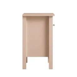 Oakham 1-Drawer Bedside Table, Nude Pink -Daals Store FT BSD 06 NUDE WB4