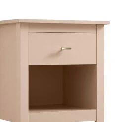 Oakham 1-Drawer Bedside Table, Nude Pink -Daals Store FT BSD 06 NUDE detail1