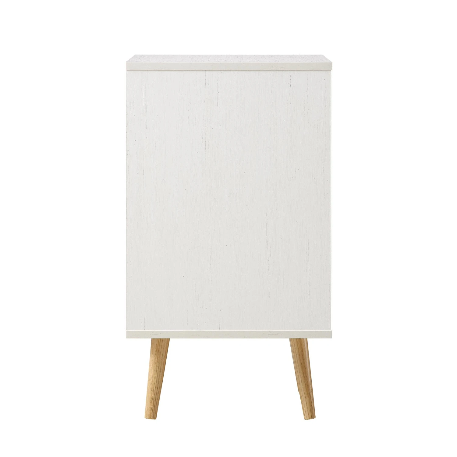 Frances Woven Rattan 1-Door Bedside Table In White 8 Frances Woven Rattan 1-Door Bedside Table In White - Image 8