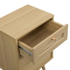 Anya Woven Rattan 3-Drawer Bedside Table In Natural Colour -Daals Store FT BST 002 NATURAL detail2