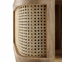 Izzy Curved Rattan Bedside Table, Natural 22 Izzy Curved Rattan Bedside Table, Natural -Daals Store FT BST 04 NAT detail2