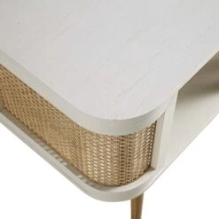 Izzy Curved Rattan Bedside Table, White 19 Izzy Curved Rattan Bedside Table, White -Daals Store FT BST 04 WHITE detail1