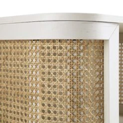 Izzy Curved Rattan Bedside Table, White 21 Izzy Curved Rattan Bedside Table, White -Daals Store FT BST 04 WHITE detail3