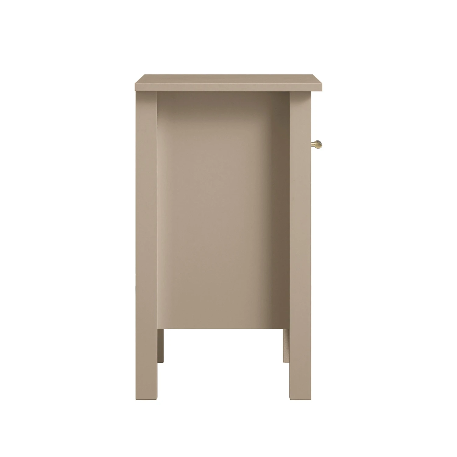 Oakham 1-Drawer Bedside Table, Deep Greige 9 Oakham 1-Drawer Bedside Table, Deep Greige - Image 9