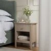 Oakham 1-Drawer Bedside Table, Deep Greige