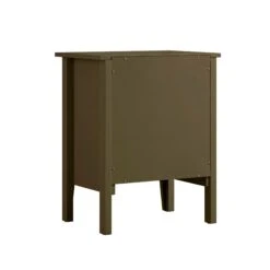 Oakham 1-Drawer Bedside Table, Olive Grove -Daals Store FT BST 06 DOLIVE WB5