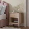 Oakham 1-Drawer Bedside Table, Nude Pink -Daals Store FT BST 06 NUDE main