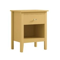 Oakham 1-Drawer Bedside Table, Rattan Yellow 19 Oakham 1-Drawer Bedside Table, Rattan Yellow -Daals Store FT BST 06 SAFYEL WB2
